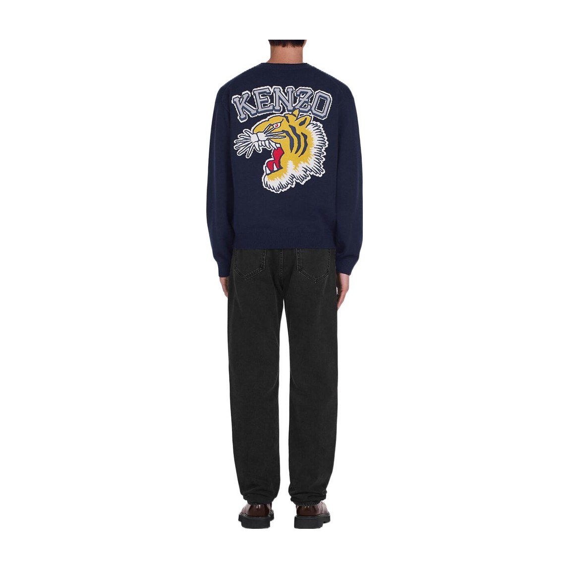 KENZO x Nigo FW22 University Tiger Logo Sweater Navy