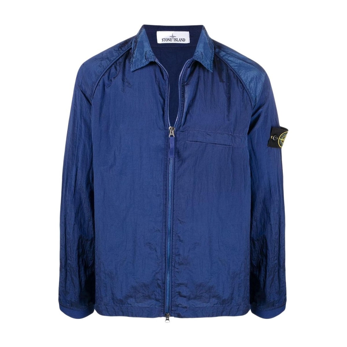 Stone Island SS22 Nylon Shirt Jacket Blue