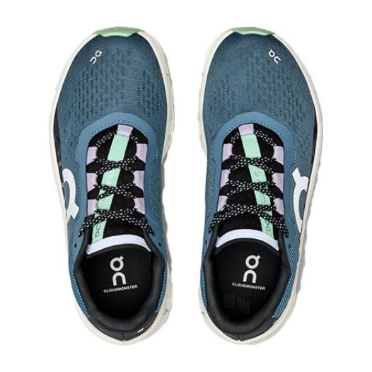 On Cloudmonster Blue Grey