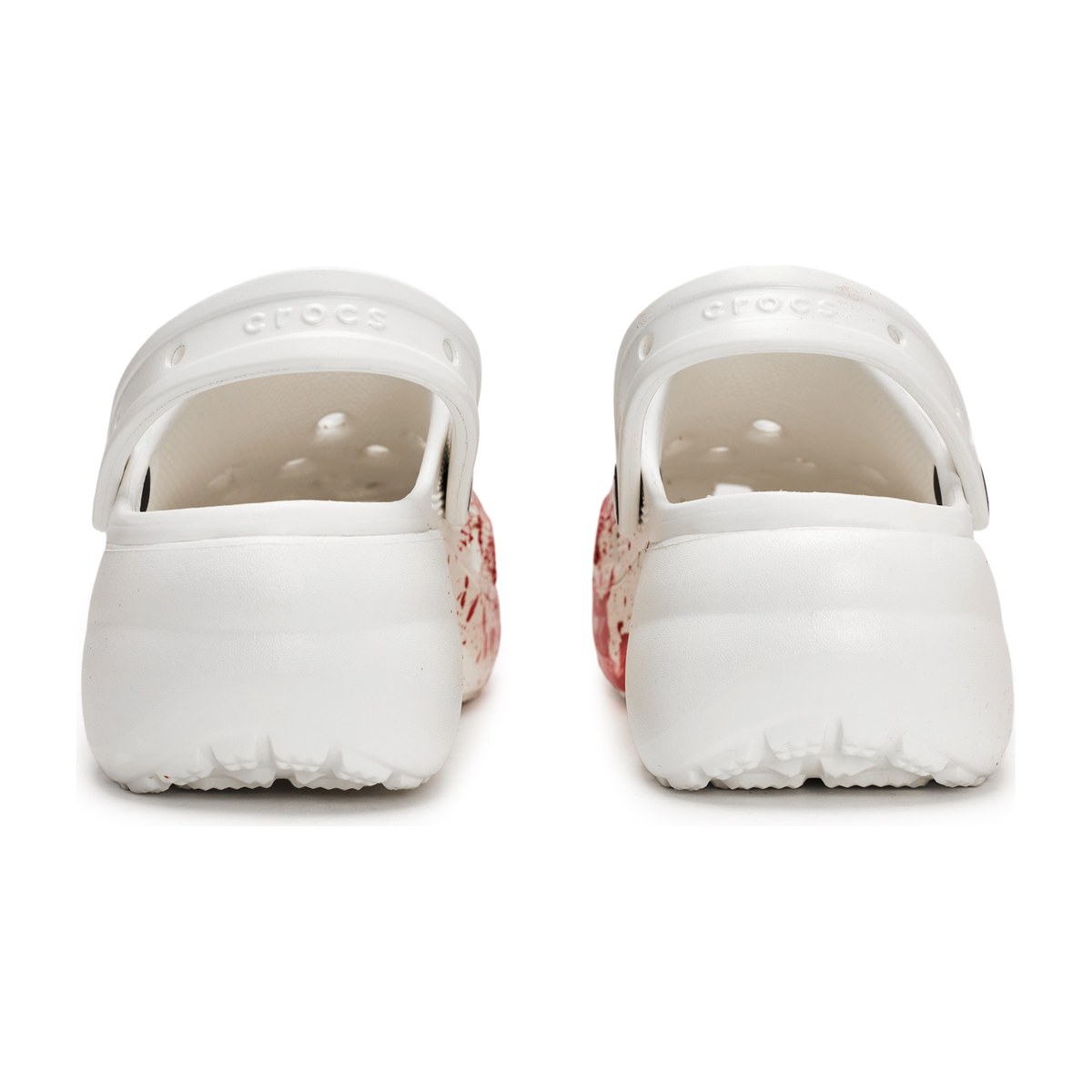 Crocs Classic Platform Clog White Red