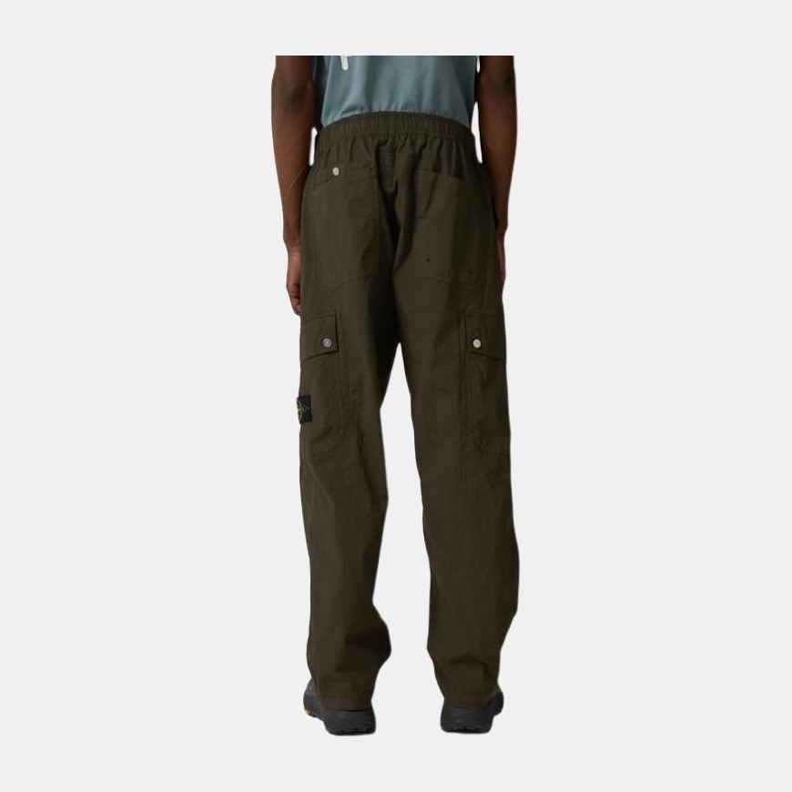 Stone Island SS25 Loose Cargo Pants Military Green