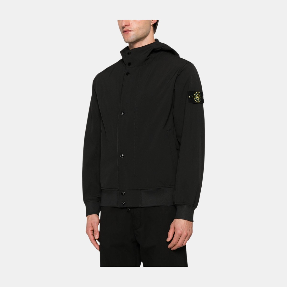 Stone Island Soft Shell Jacket Black