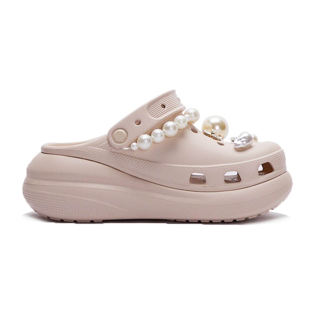 Crocs Pink Bubble Clogs