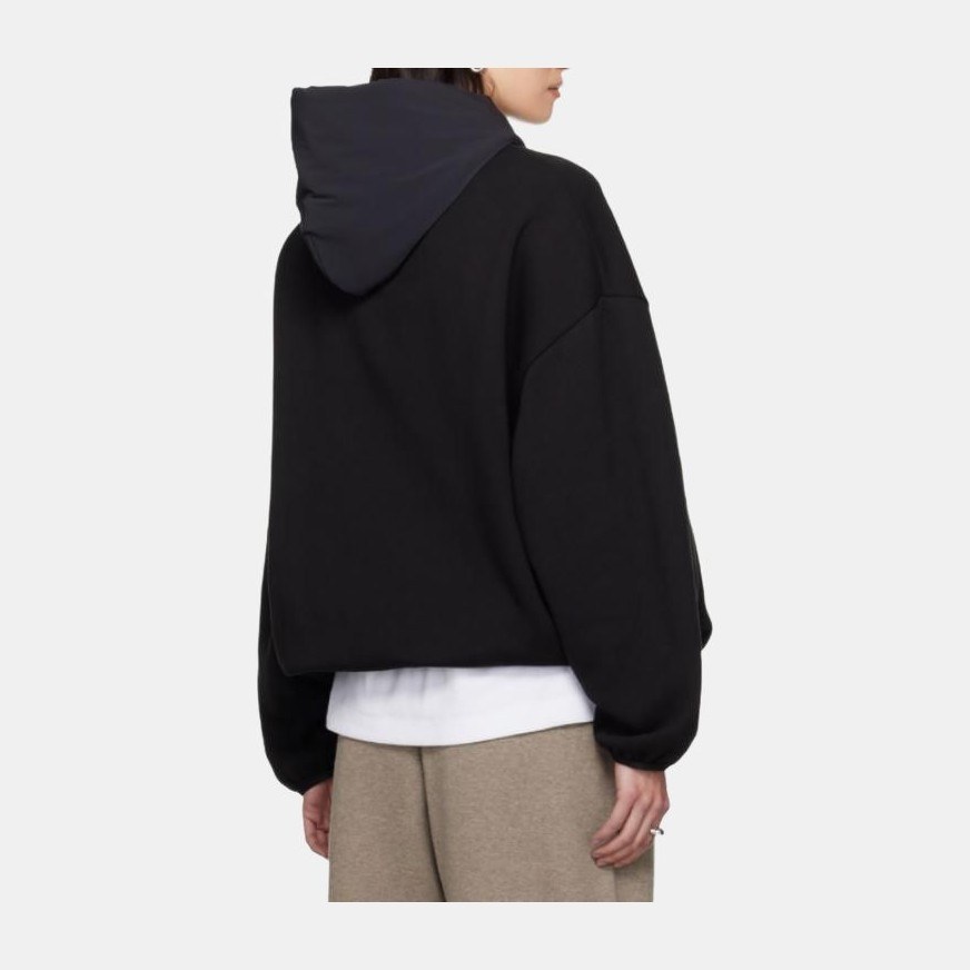 Fear of God Essentials SS24 Nylon Fleece Hoodie Black