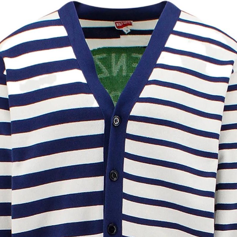 KENZO SS23 V-Neck Sweater Midnight Blue