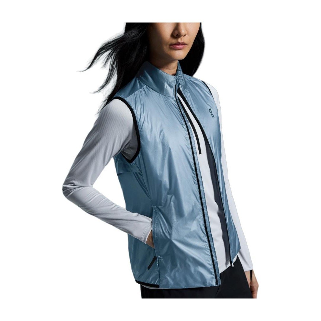 On Weather Vest Light Grey Blue