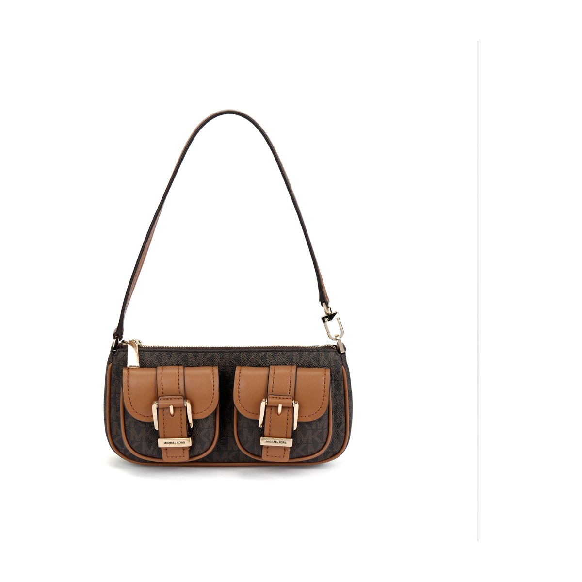 Michael Kors Zoe Logo Shoulder Bag Acorn