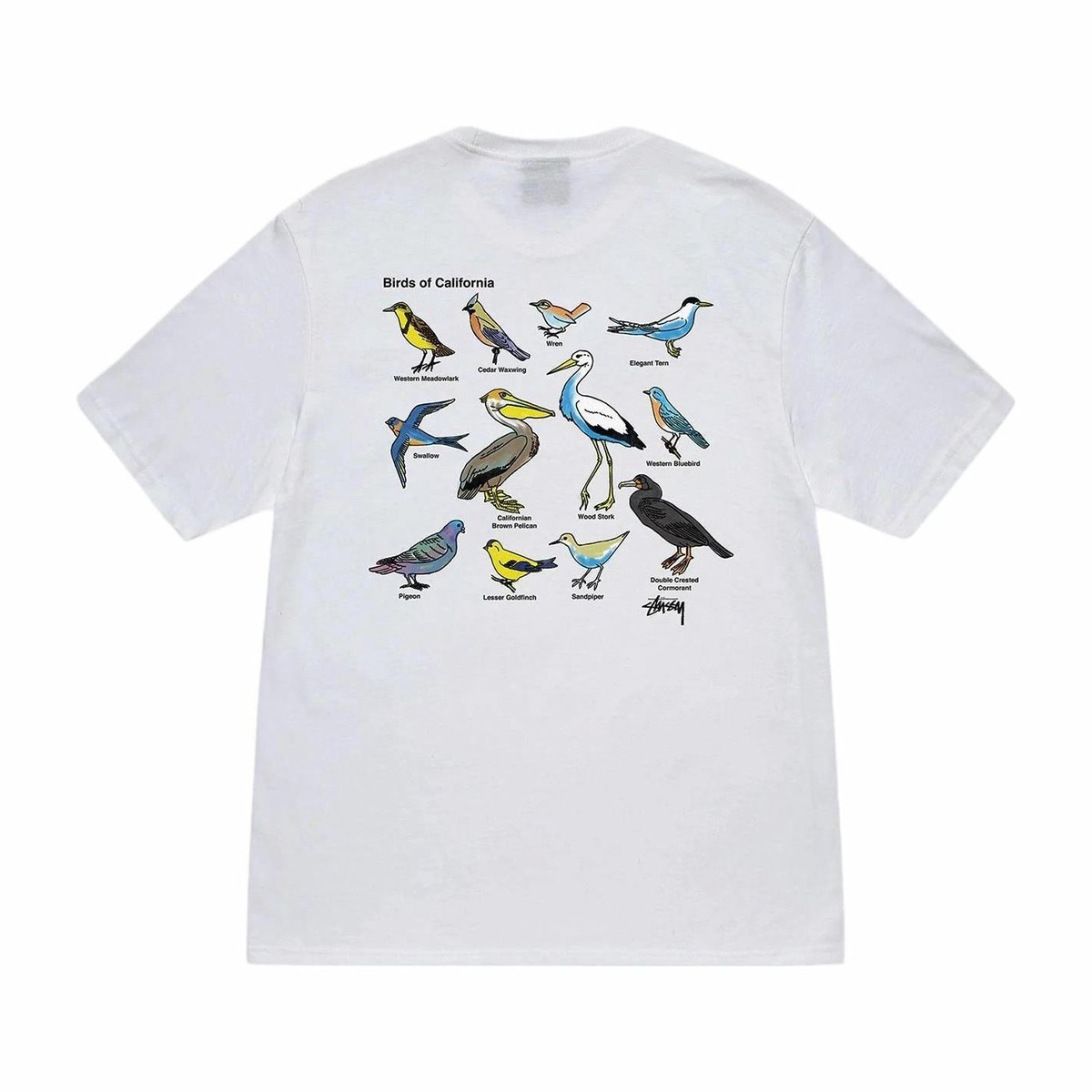 Stussy Bird Print T-Shirt