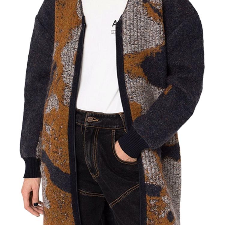 Y-3 FW21 Camo Knit Sweater Brown