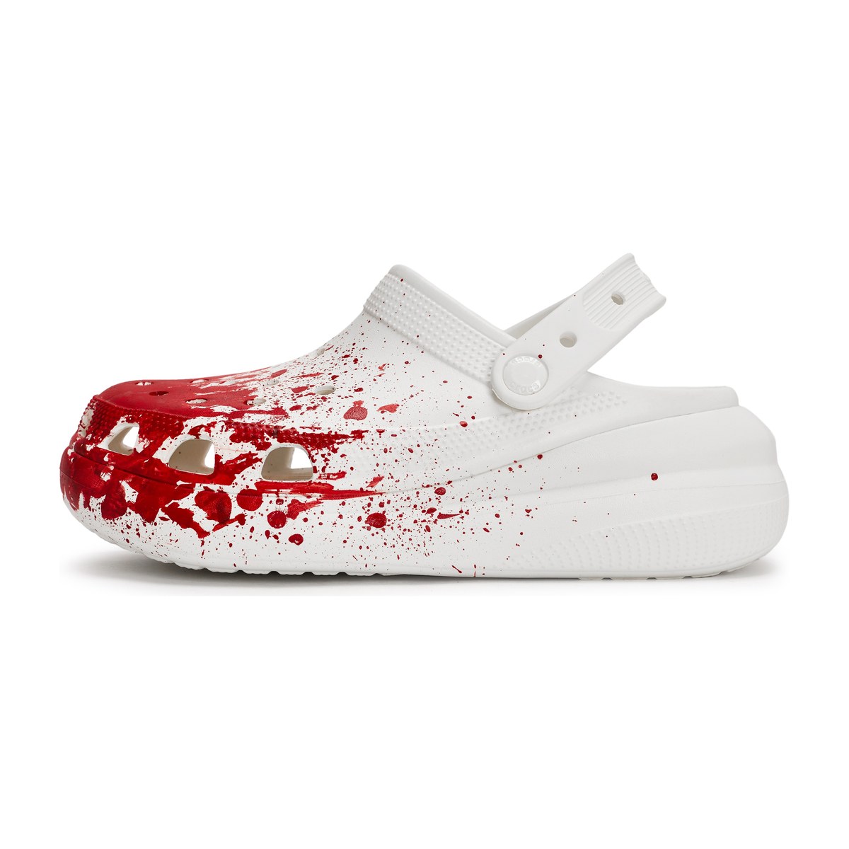 Crocs Crush Clog White Red