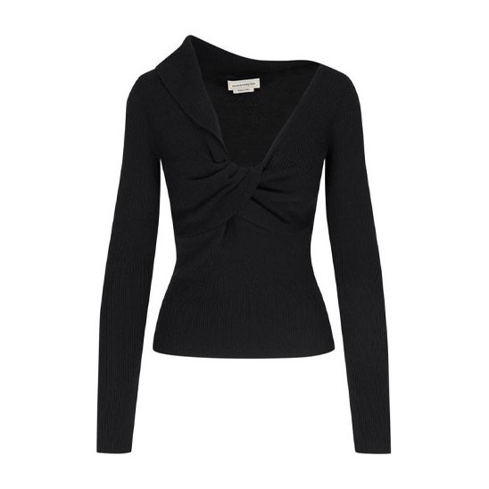 Alexander McQueen FW21 Black Knit Sweater