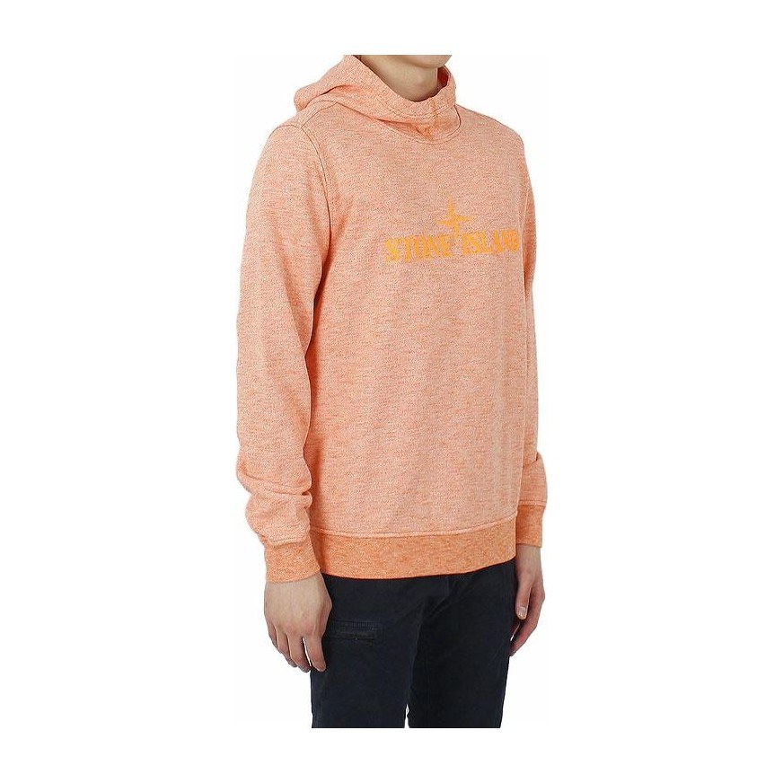 Stone Island Ghost Pieces Hoodie Orange