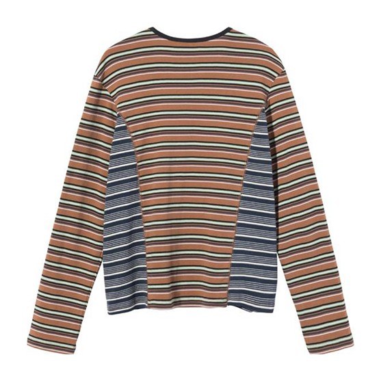 Stussy Striped Crewneck Long Sleeve
