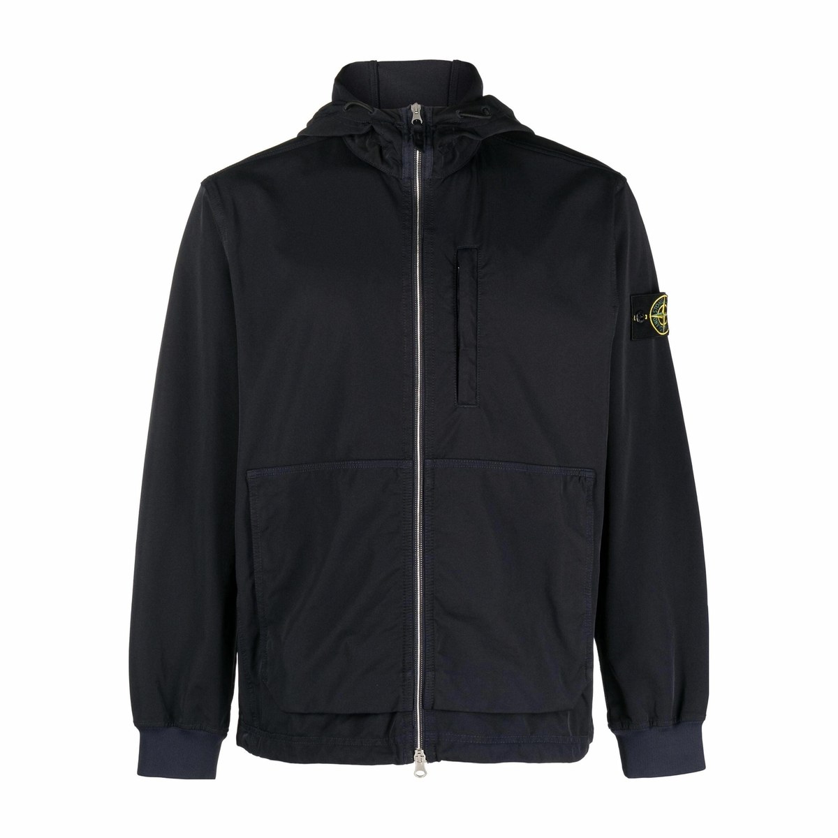Stone Island Navy Zip Hoodie