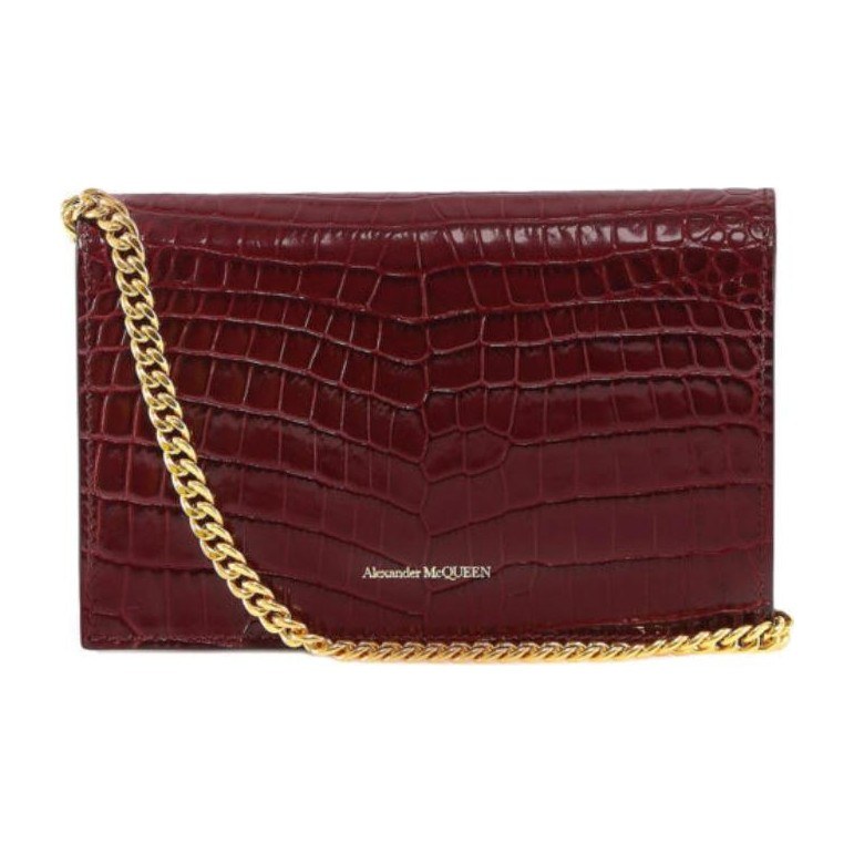 Alexander McQueen Chain Shoulder Bag Red
