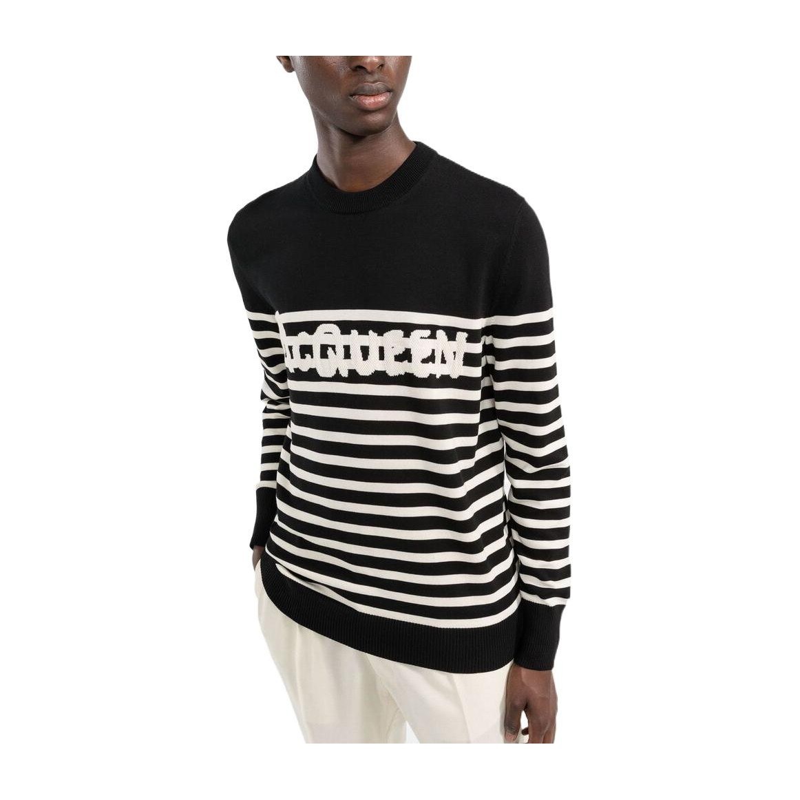 Alexander McQueen Logo Striped Sweater