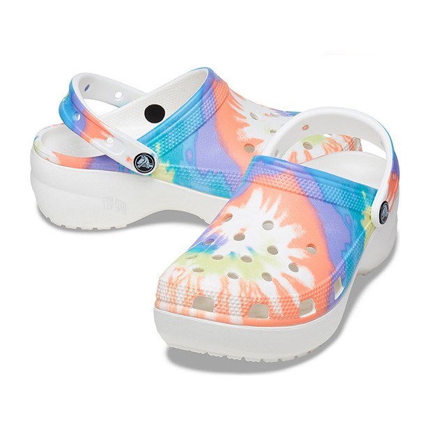 Crocs Classic Clog Blue Orange Tie-Dye