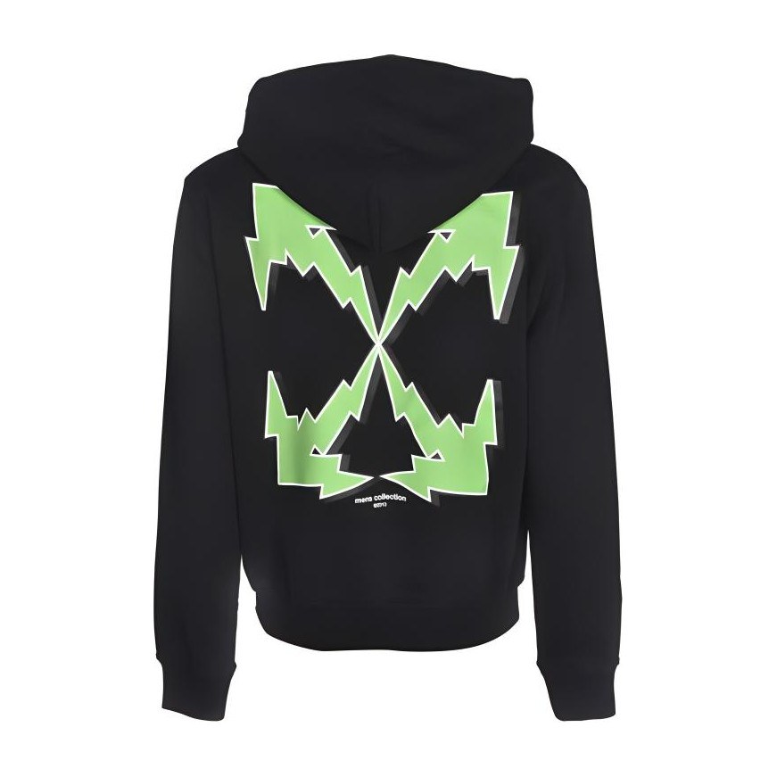 OFF-WHITE SS21 Printed Hoodie Black
