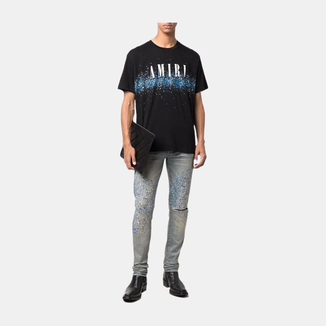 AMIRI 22 Distressed Jeans Blue