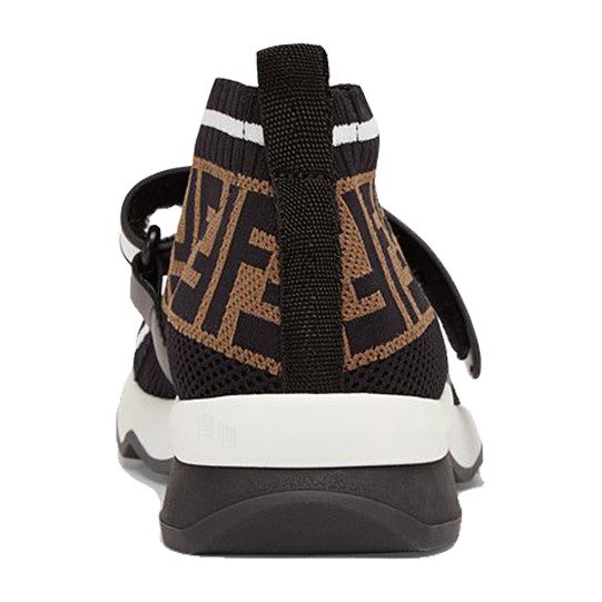 Fendi Mesh Mid Sneakers Black