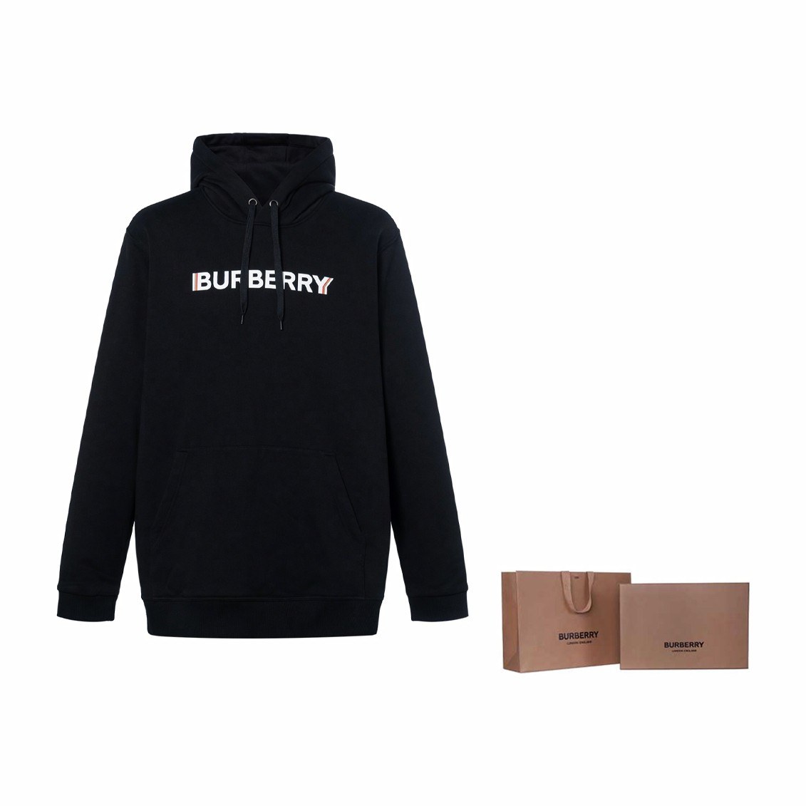 Burberry Logo Print Hoodie