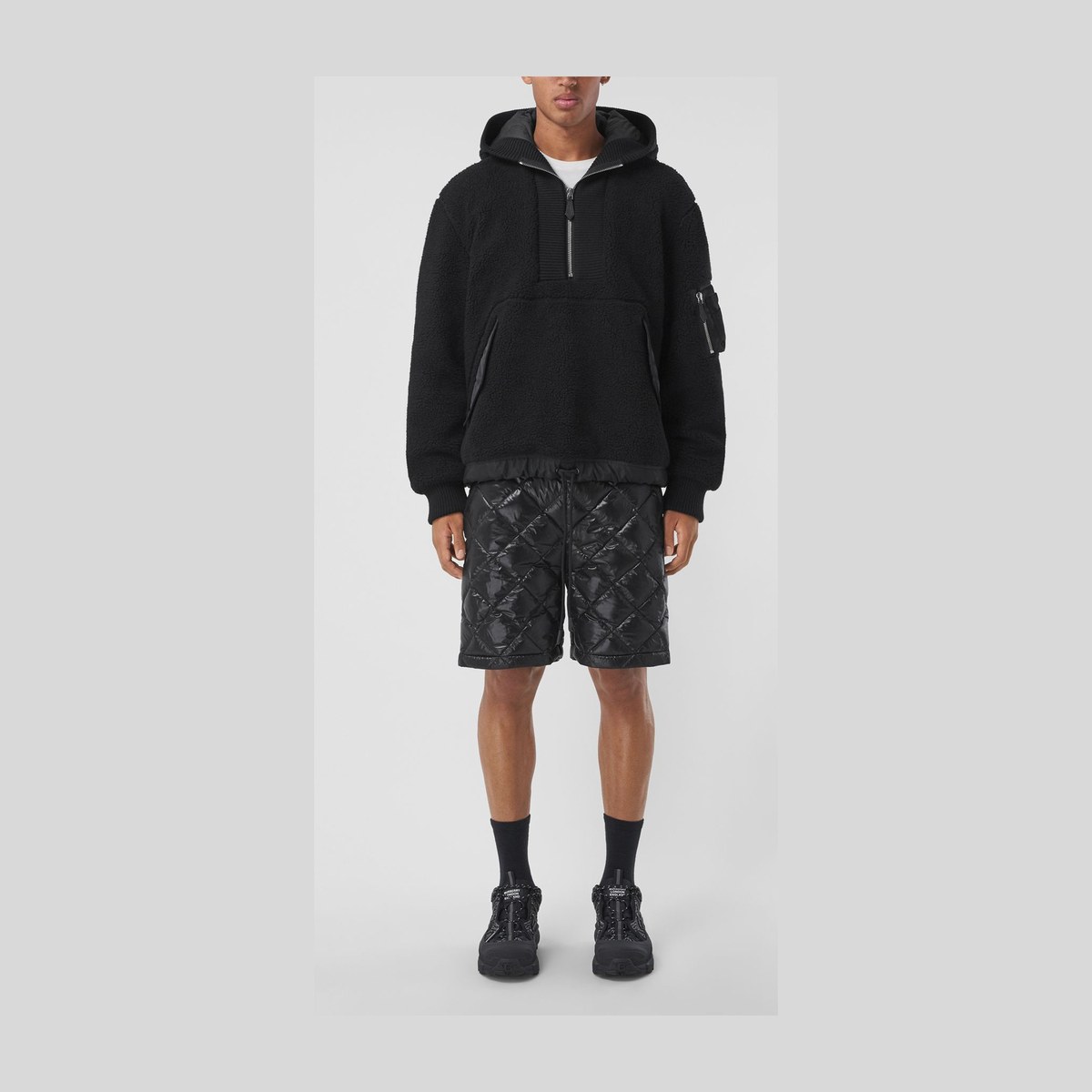 Burberry Logo Hoodie Black