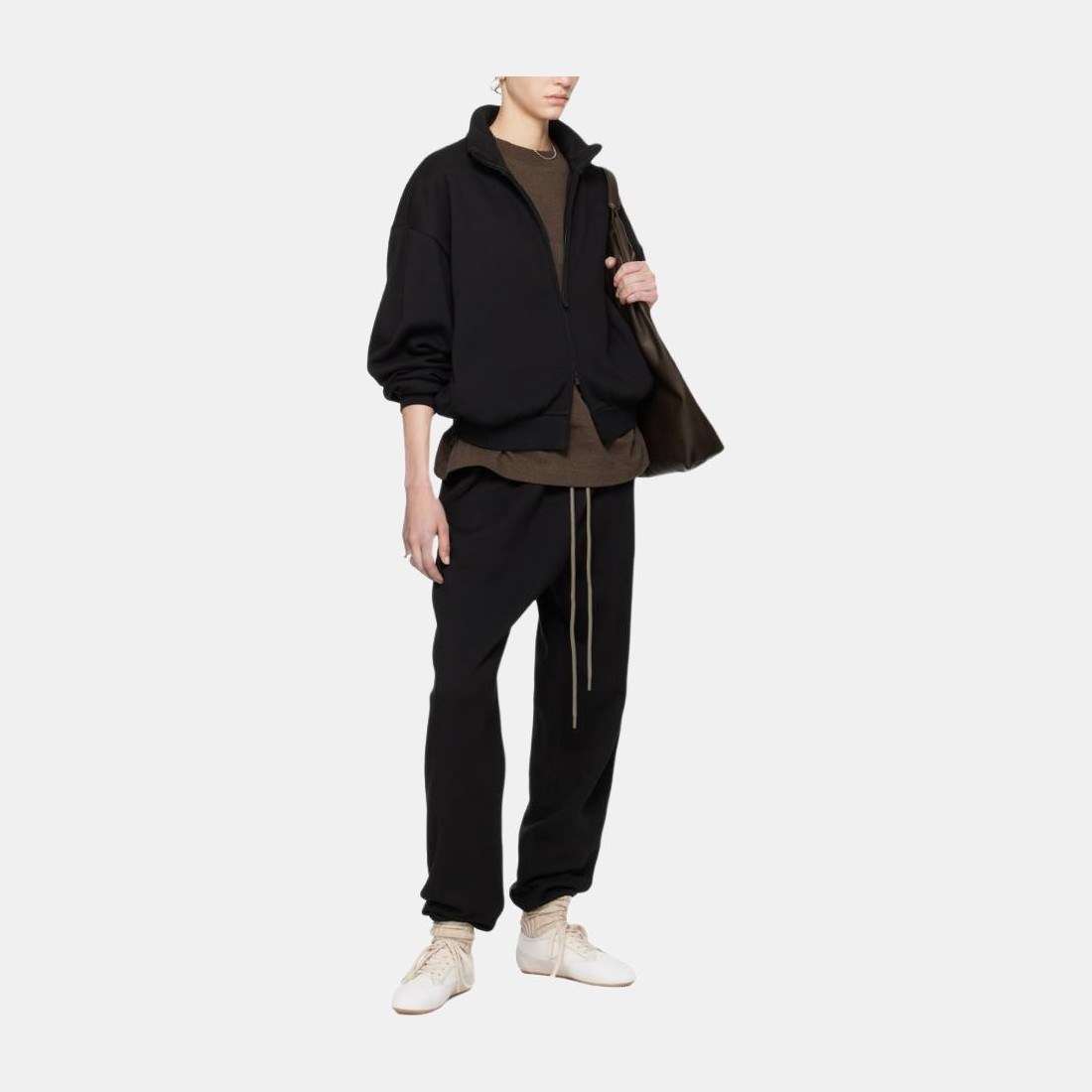 Fear of God Essentials Zip Up Jacket Black