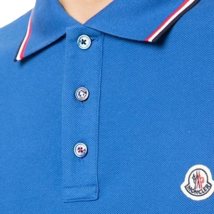 Moncler Polo Shirt Blue