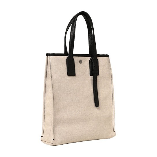 Ferragamo Logo Canvas Tote Beige