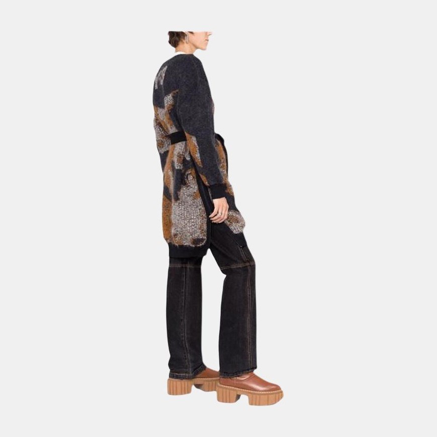 Y-3 FW21 Camo Knit Sweater Brown