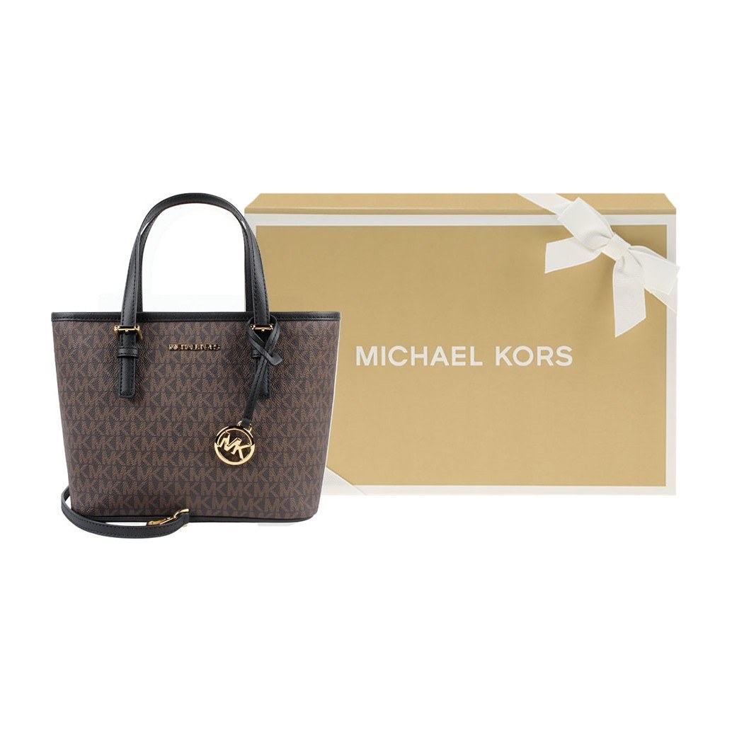 Michael Kors Jet Set Mini Black/Brown