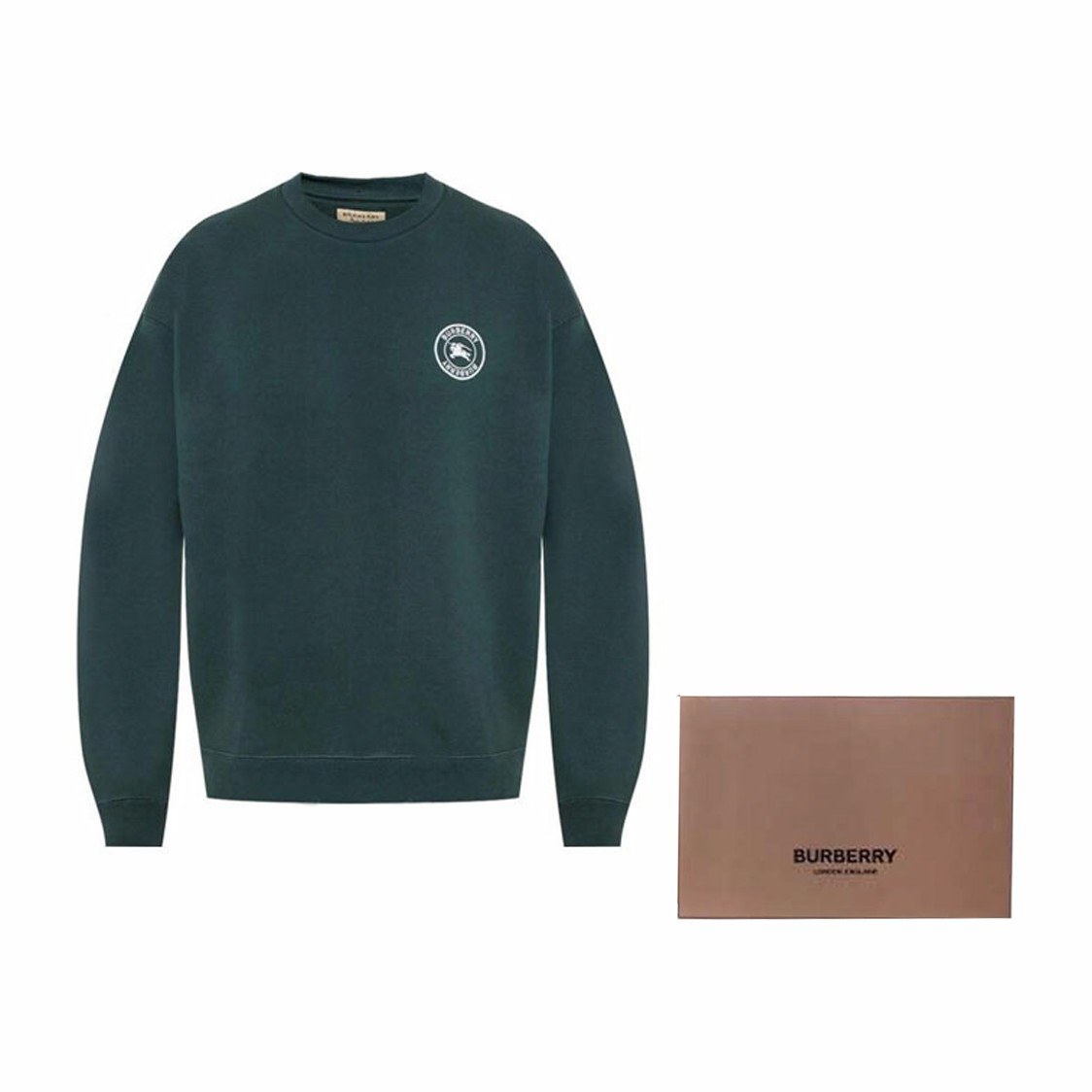 Burberry FW22 Logo Crewneck Sweatshirt Green