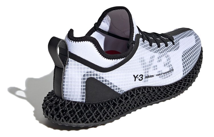 Y-3 4D Runner White Black