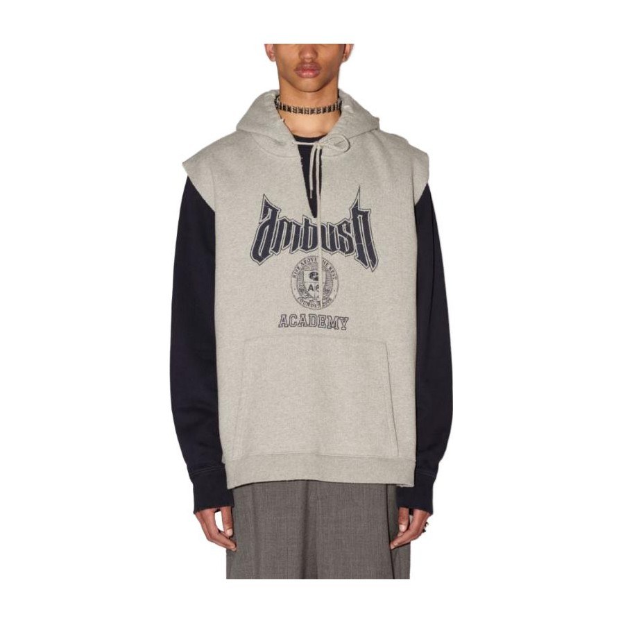 AMBUSH Ambush Academy Hoodie Vest Gray