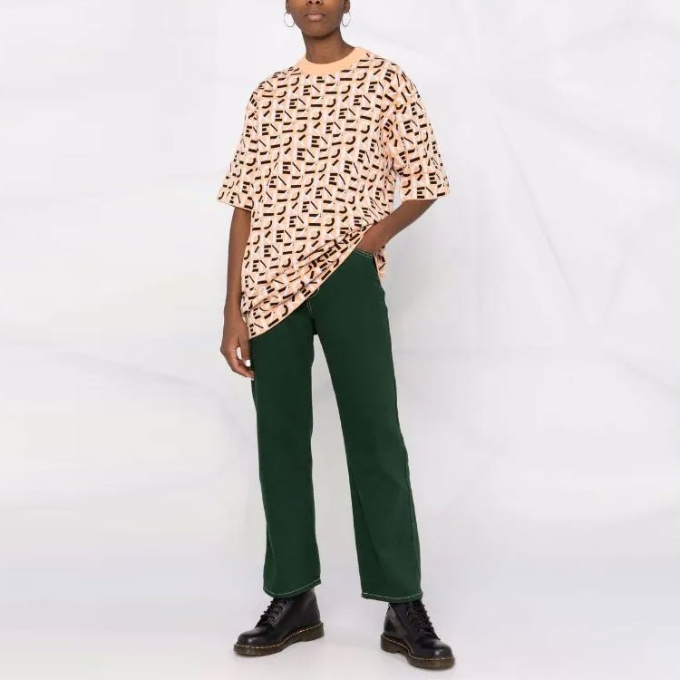 KENZO SS22 Logo Knit T-Shirt Yellow