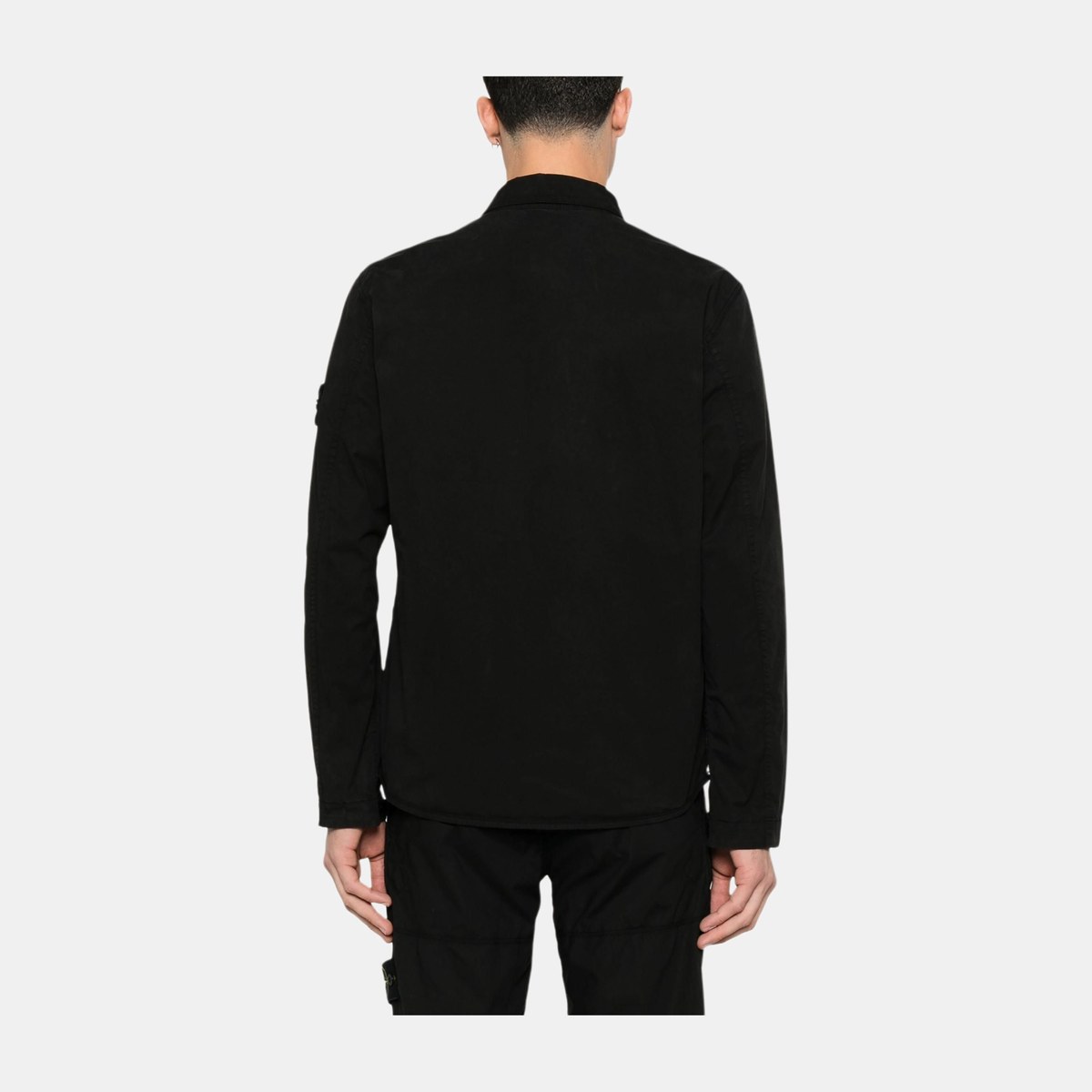 Stone Island SS25 Black Shirt Jacket