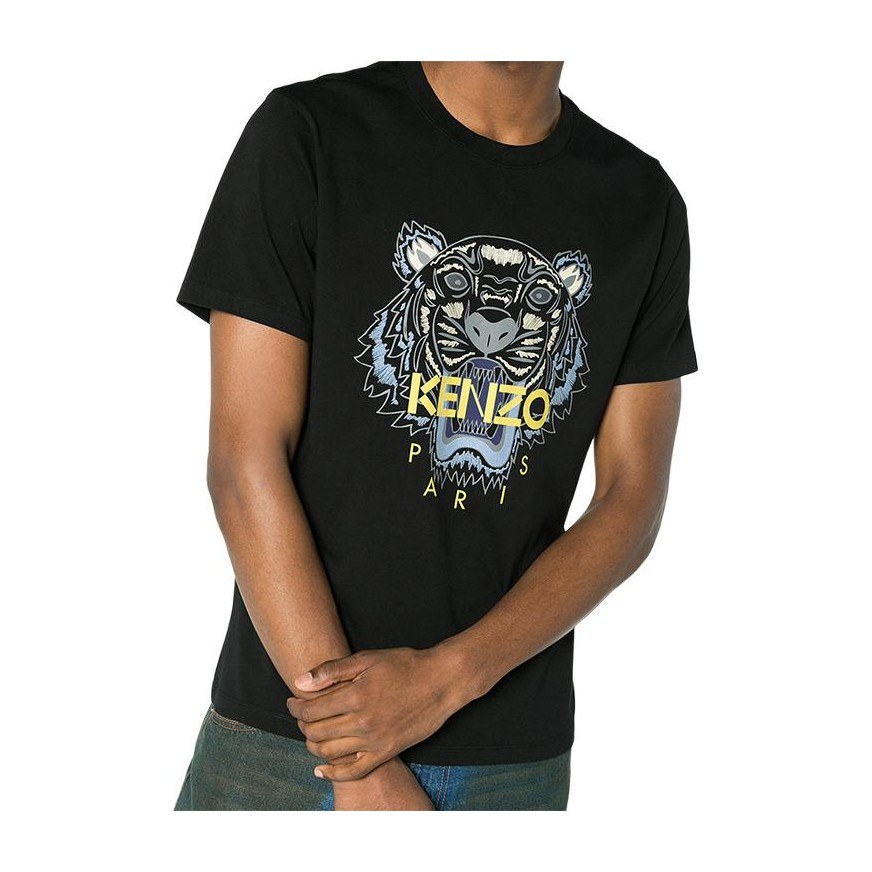 KENZO Tiger Head Logo T-Shirt Black