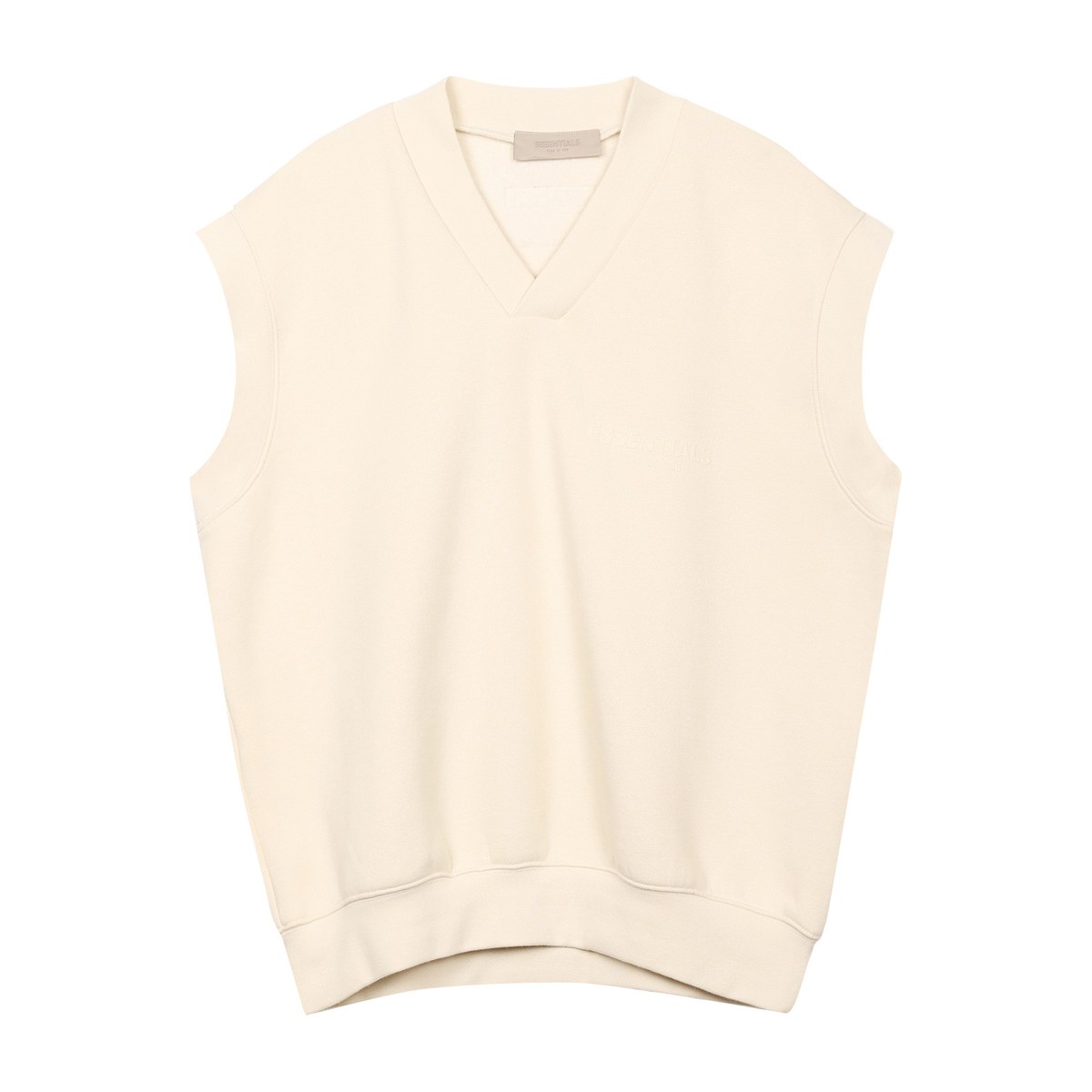 Fear of God Essentials V Neck Vest Egg Shell