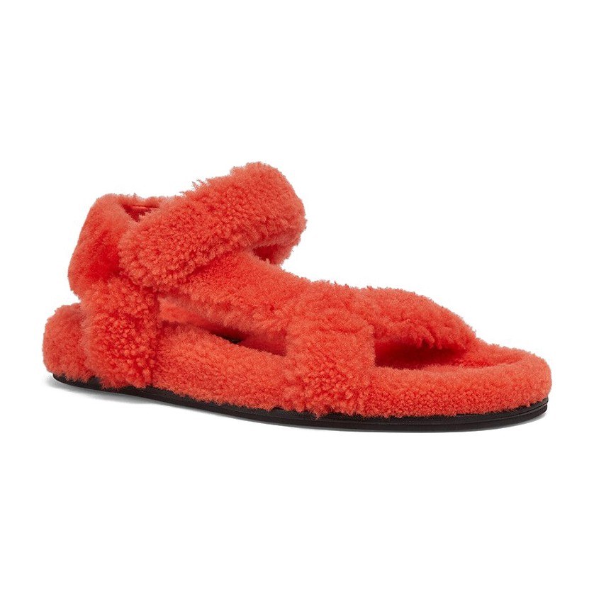 Fendi Flat Sandals Red