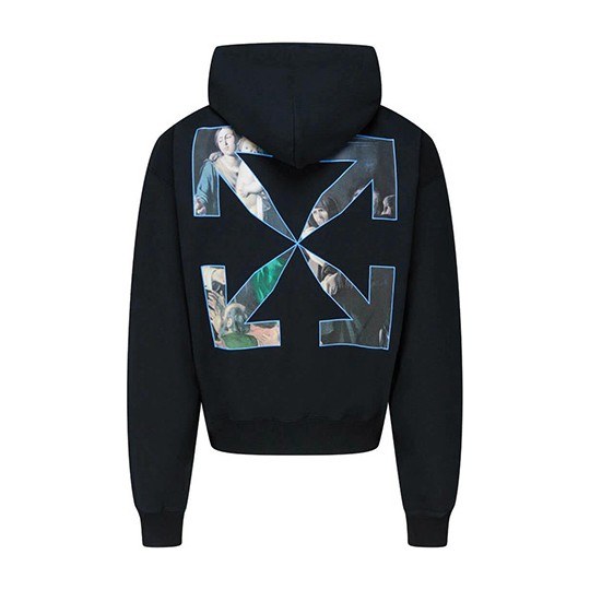 OFF-WHITE Classic Painting Hoodie Black