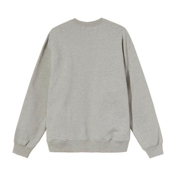 Stussy x Nike Embroidered Logo Crewneck Sweatshirt Grey