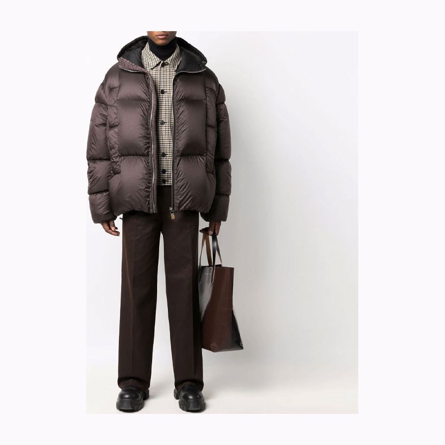 Givenchy Hooded Down Jacket Brown