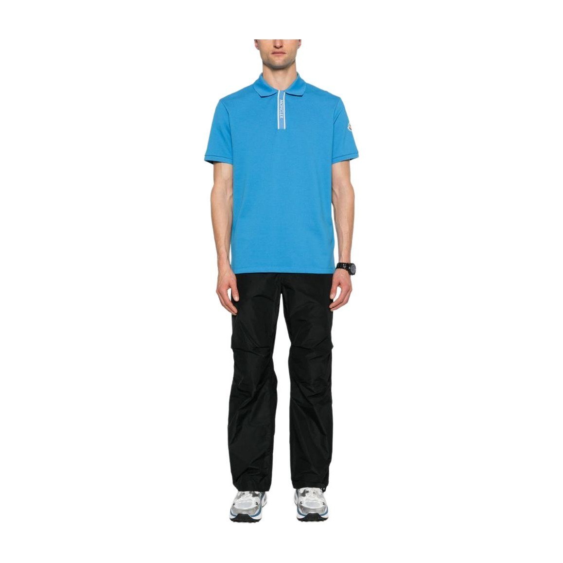 Moncler Polo Shirt Blue