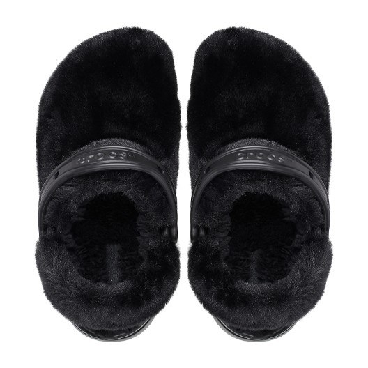 Crocs Classic Fuzz-Lined Clog Black