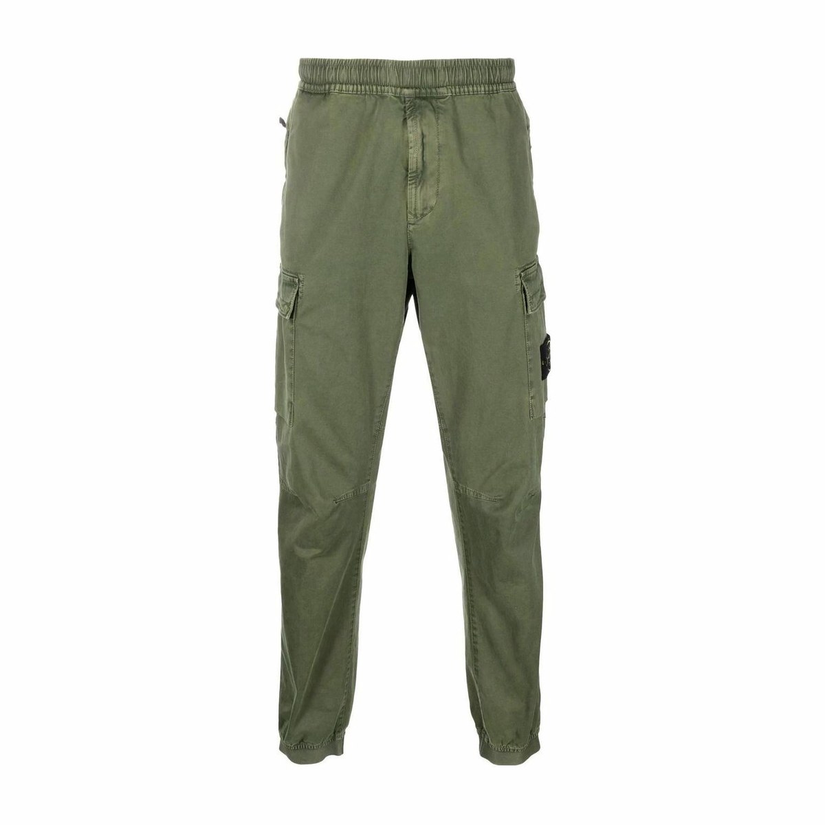 Stone Island FW22 Logo Patch Cargo Pants Green