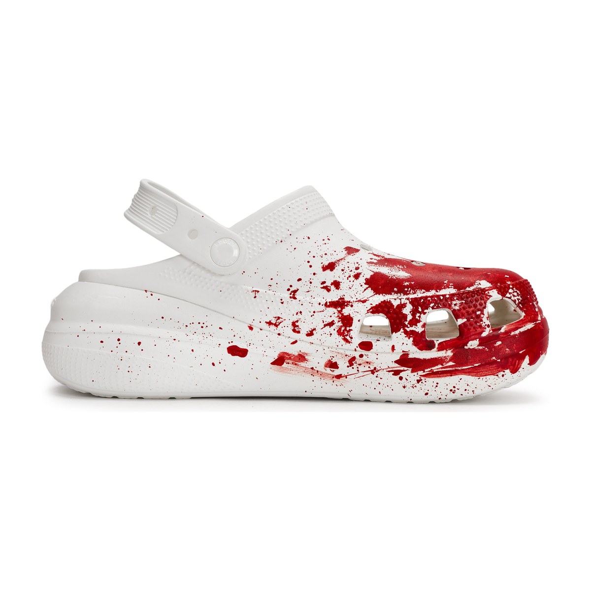Crocs Crush Clog White Red