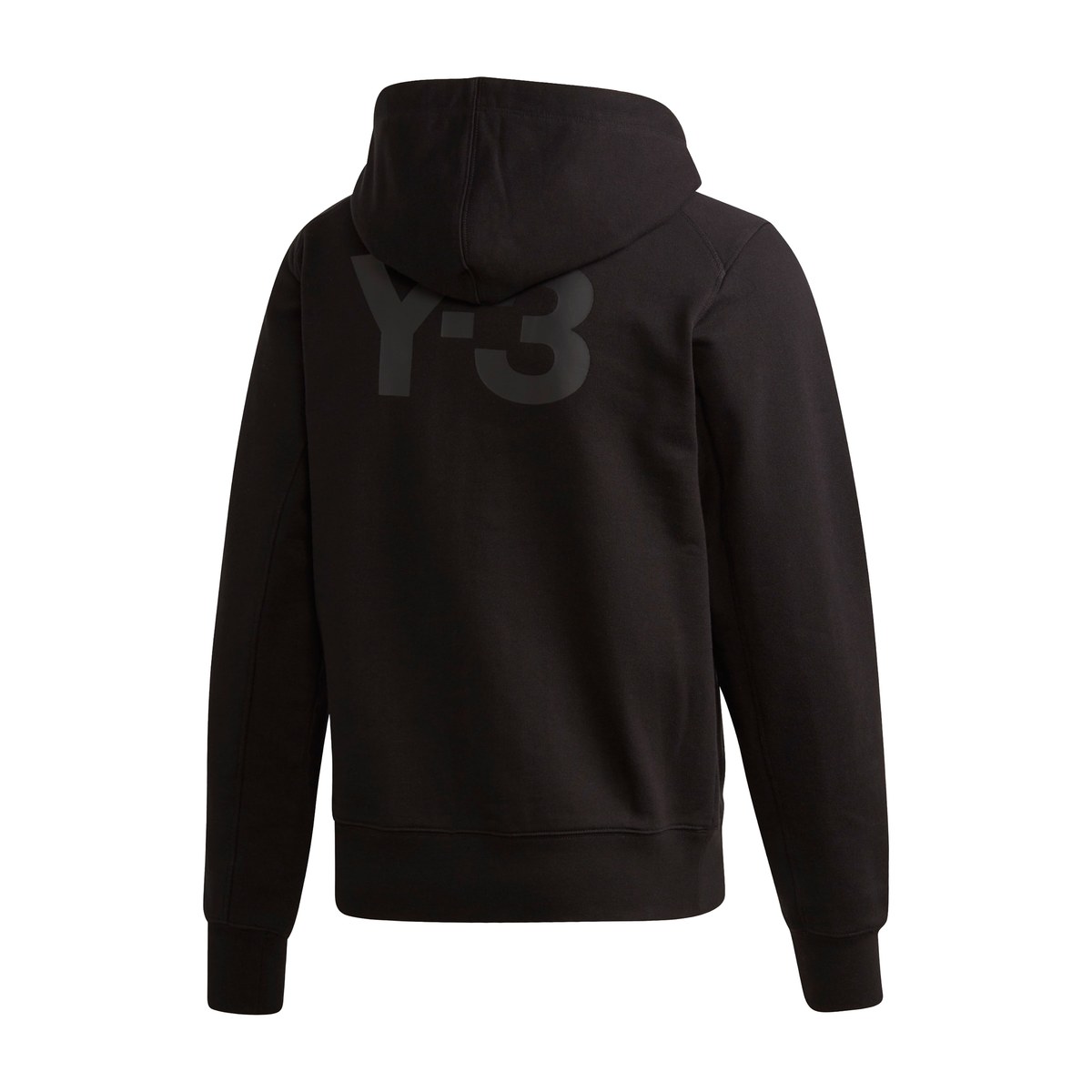 Y-3 Logo Zip Hoodie Black