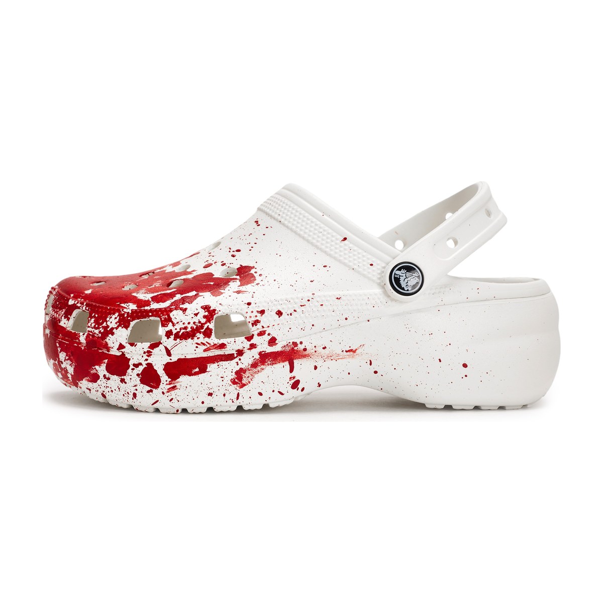 Crocs Classic Platform Clog White Red