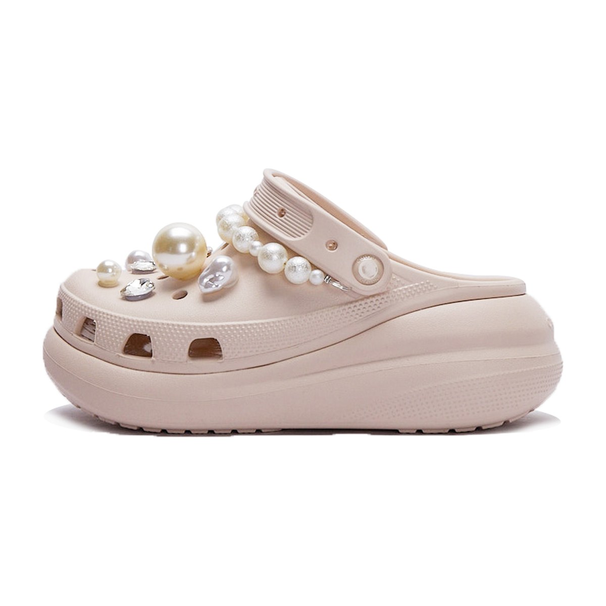Crocs Pink Bubble Clogs