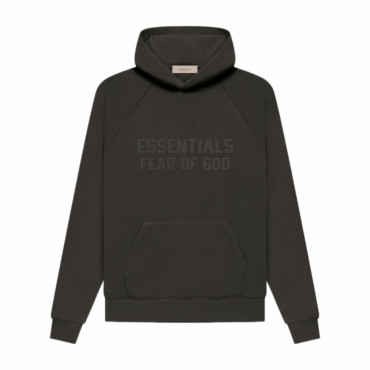 Fear of God Essentials Hoodie Wood Off Black